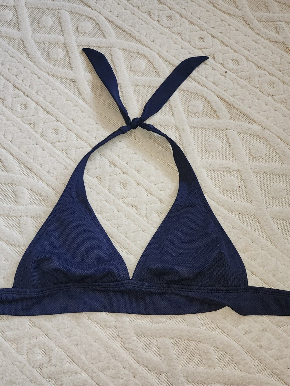 M Women’s Navy Halter Swim Top